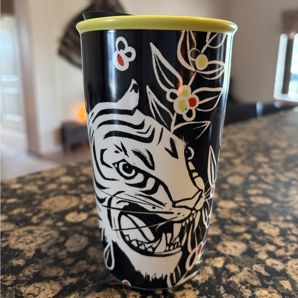 Starbucks Black and White Tiger Tumbler
